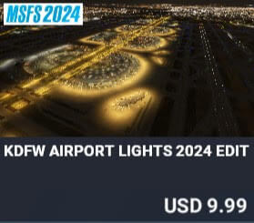 KDFW Airport Lights 2024 Edition by Dreamscenery. USD $9.99