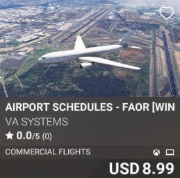 Airport Schedules - FAOR [Winter 2024] by VA SYSTEMS. USD $8.99