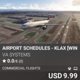 Airport Schedules - KLAX [Winter 2024] by VA SYSTEMS. USD $9.99