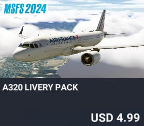 A320 Livery Pack by dcscenery. USD $4.99