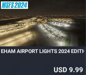 EHAM Airport Lights 2024 Edition by Dreamscenery. USD $9.99