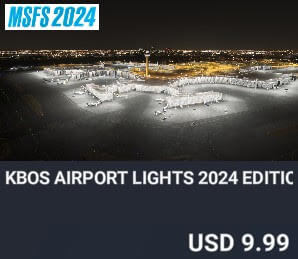 KBOS Airport Lights 2024 Edition by Dreamscenery. USD $9.99