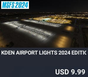 KDEN Airport Lights 2024 Edition by Dreamscenery. USD $9.99