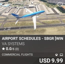 Airport Schedules - SBGR [Winter 2024] by VA SYSTEMS. USD $9.99