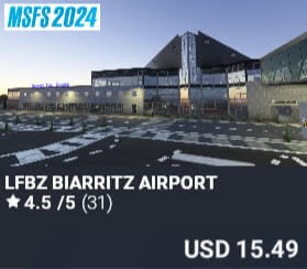 LFBZ Biarritz Airport by Pilot Experience Sim. USD $15.49