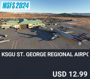KSGU St. George Regional Airport MSFS24 by PropairFlight. USD $12.99