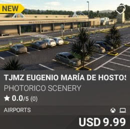 TJMZ Eugenio María de Hostos Airport by Photorico Scenery. USD $9.99