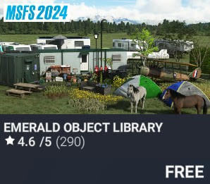 Emerald Object Library by Emerald Scenery Design. Free