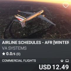 Airline Schedules - AFR [Winter 2024] by VA SYSTEMS. USD $12.49