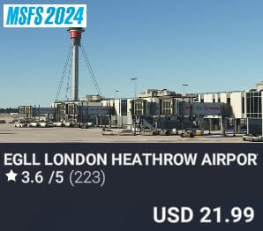 EGLL London Heathrow Airport by iniScene. USD $21.99