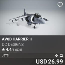 AV8B Harrier II by DC Designs. USD $26.99