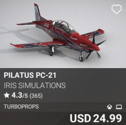 Pilatus PC-21 by IRIS Simulations. USD $24.99