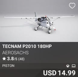 Tecnam P2010 180HP by AeroSachs. USD $14.99
