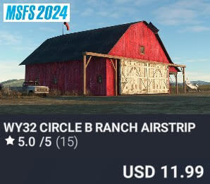 WY32 Circle B Ranch Airstrip by //42. USD $11.99
