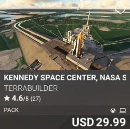 Kennedy Space Center, NASA SLF (KTTS) and SLC 39AB by TerraBuilder. USD $29.99
