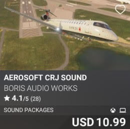 Aerosoft CRJ Sound by Boris Audio Works. USD $10.99