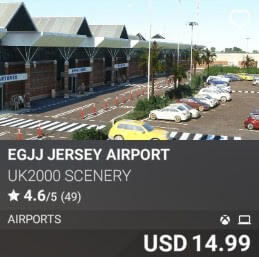 EGJJ Jersey Airport by UK2000 Scenery. USD $14.99