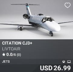 Citation CJ3+ by LivToAir. USD $26.99