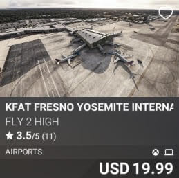 KFAT FRESNO YOSEMITE INTERNATIONAL AIRPORT by Fly 2 High. USD $19.99