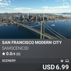 San Francisco Modern City by SamScene3D. USD $6.99