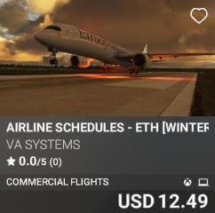 Airline Schedules - ETH [Winter 2024] by VA SYSTEMS. USD $12.49