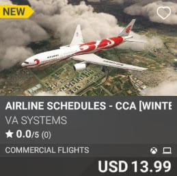 Airline Schedules - CCA [Winter 2024] by VA SYSTEMS. USD $13.99