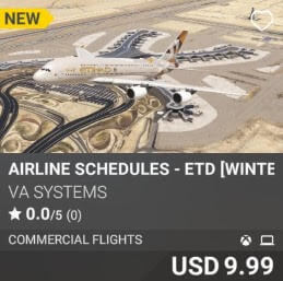 Airline Schedules - ETD [Winter 2024] by VA SYSTEMS. USD $9.99