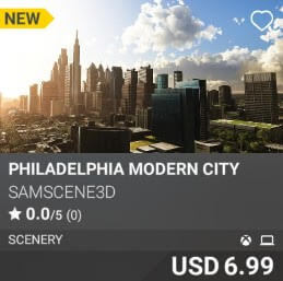 Philadelphia Modern City by SamScene3D. USD $6.99
