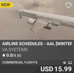 Airline Schedules - AAL [Winter 2024] by VA SYSTEMS. USD $15.99