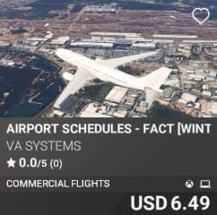 Airport Schedules - FACT [Winter 2024] by VA SYSTEMS. USD $6.49