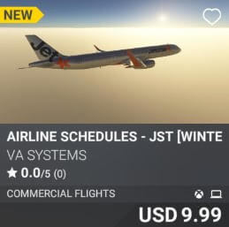 Airline Schedules - JST [Winter 2024] by VA SYSTEMS. USD $9.99