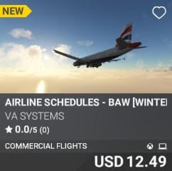 Airline Schedules - BAW [Winter 2024] by VA SYSTEMS. USD $12.49