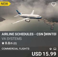 Airline Schedules - CSN [Winter 2024] by VA SYSTEMS. USD $15.99
