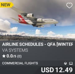 Airline Schedules - QFA [Winter 2024] by VA SYSTEMS. USD $12.49
