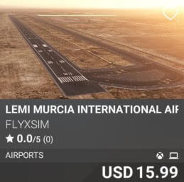 LEMI Murcia International Airport by Flyxsim. USD $15.99