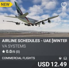 Airline Schedules - UAE [Winter 2024] by VA SYSTEMS. USD $12.49