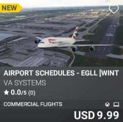 Airport Schedules - EGLL [Winter 2024] by VA SYSTEMS. USD $9.99