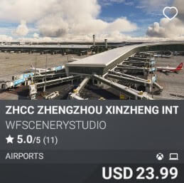 ZHCC Zhengzhou Xinzheng International Airport by WFSceneryStudio. USD $23.99