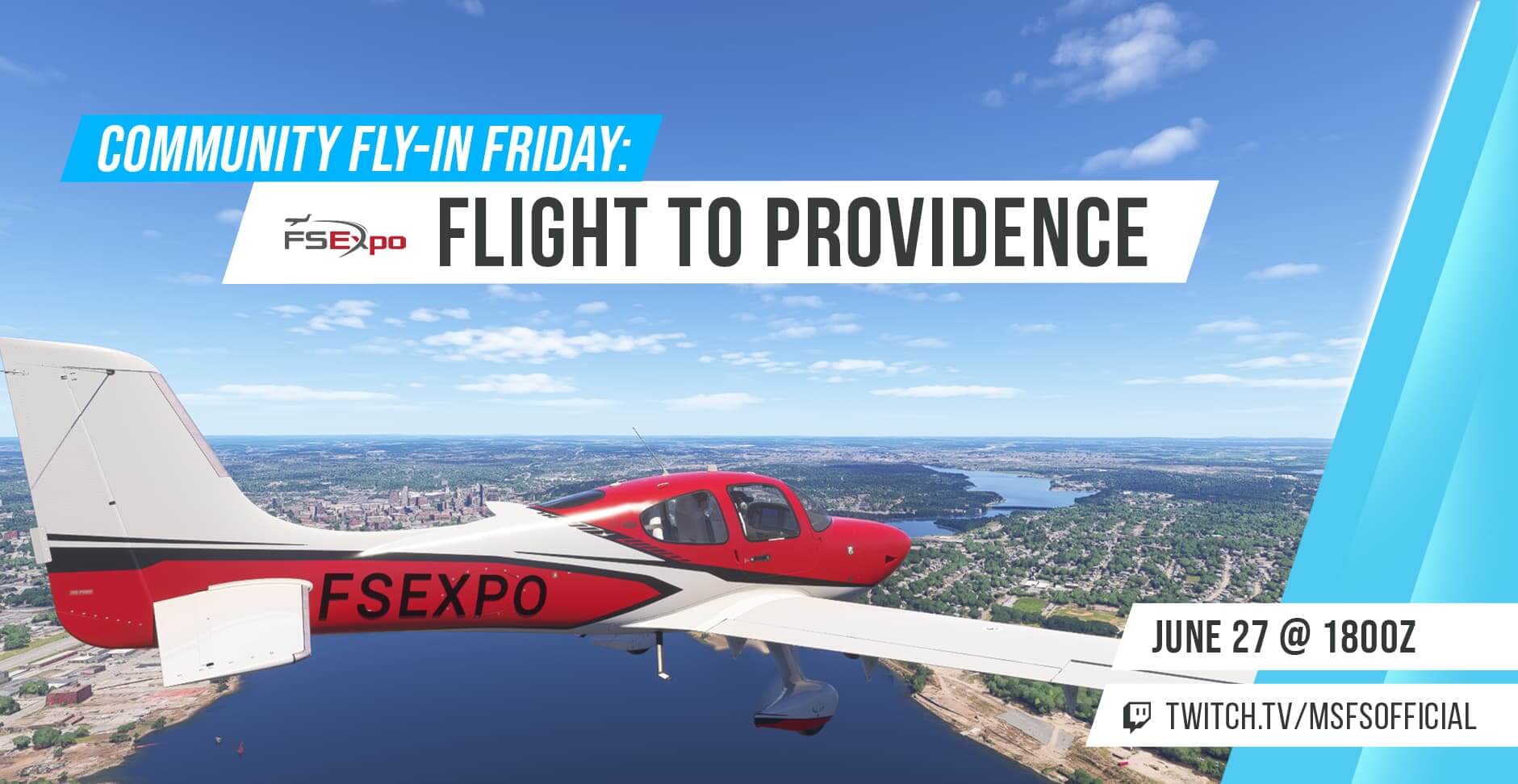 Fly-In Friday June 27 - FSExpo Flight To Providence