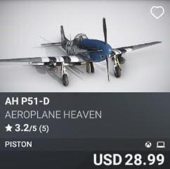 AH P51-D by Aeroplane Heaven. USD $28.99
