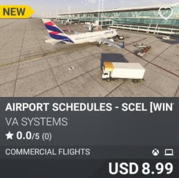 Airport Schedules - SCEL [Winter 2024] by VA SYSTEMS. USD $8.99
