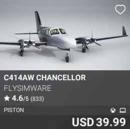 C414AW Chancellor by Flysimware. USD $39.99