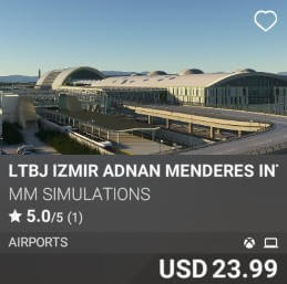 LTBJ Izmir Adnan Menderes International Airport V2 by France VFR. USD $23.99