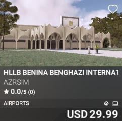 HLLB Benina Benghazi International Airport by Azrsim. USD $29.99