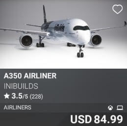 A350 Airliner by iniBuilds. USD $84.99