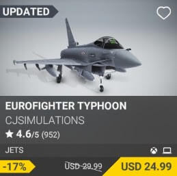Eurofighter Typhoon by CJSimulations. USD $29.99