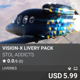 Vision-X Livery Pack by STOL Addicts. USD $5.99