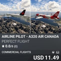 Airline Pilot - A320 Air Canada by Perfect Flight. USD $11.49