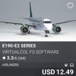 E190-E2 Series by Virtualcol FS Software. USD $12.49
