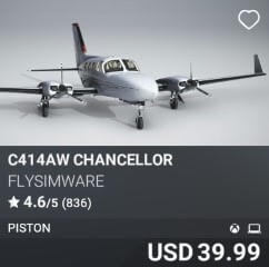 C414AW Chancellor by Flysimware. USD $39.99